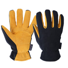 Load image into Gallery viewer, Thermal Gloves Deerskin Two-Layer Insulation Cotton Cold-Proof Motorcycle Electric Vehicle Riding Protective Skiing