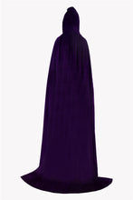 Load image into Gallery viewer, Halloween Cloak Death Inverness Wizard Witch Prince Princess Ball Gold Velvet Cloak Robe