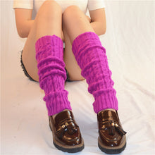 Load image into Gallery viewer, Twist Autumn and Winter Bunching Socks Women's Korean-Style Knitted Warm Japanese Socks Wool Leg Warmers Thigh High Sock