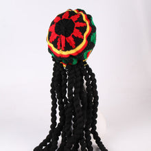 Load image into Gallery viewer, Braids Straw Hat Beret Jamaica Hat Men's Wig Wool Halloween Hat Factory