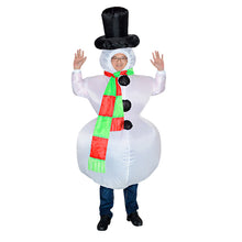 Load image into Gallery viewer, Inflatable Clothing Fancy Dress Party Costume Halloween Funny Dress up Costume Snowman Clothes