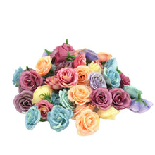 Load image into Gallery viewer, 10pcs 2.5cm Mini Rose Cloth Artificial Flower For Wedding Party Home Room Decoration Marriage Shoes Hats Accessories Silk Flower