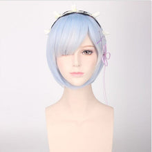 Load image into Gallery viewer, Wig Cos Otherworld Life REM Cosplay Wig from Scratch Ram REM Cos Wig