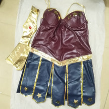 Load image into Gallery viewer, Superhero Halloween Costume Wonder Woman Character Wonder Woman Clothing Dress