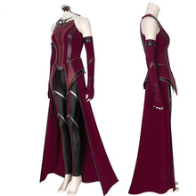 Load image into Gallery viewer, Superheroine Halloween Scarlet Cosplay Witch Costume High Quality Vision Wanda Maximoff Battle Outfit