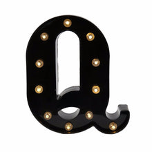 Load image into Gallery viewer, 26 Black English Letter Lights Led Symbol Modeling Lights Wedding Small Night Lamp Birthday Proposal Wall Lamp