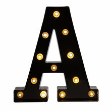 Load image into Gallery viewer, 26 Black English Letter Lights Led Symbol Modeling Lights Wedding Small Night Lamp Birthday Proposal Wall Lamp