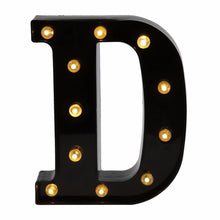 Load image into Gallery viewer, 26 Black English Letter Lights Led Symbol Modeling Lights Wedding Small Night Lamp Birthday Proposal Wall Lamp