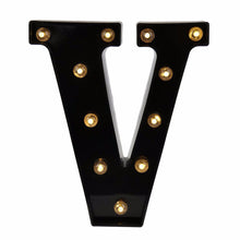 Load image into Gallery viewer, 26 Black English Letter Lights Led Symbol Modeling Lights Wedding Small Night Lamp Birthday Proposal Wall Lamp