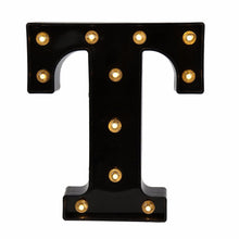 Load image into Gallery viewer, 26 Black English Letter Lights Led Symbol Modeling Lights Wedding Small Night Lamp Birthday Proposal Wall Lamp