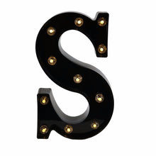 Load image into Gallery viewer, 26 Black English Letter Lights Led Symbol Modeling Lights Wedding Small Night Lamp Birthday Proposal Wall Lamp