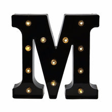 Load image into Gallery viewer, 26 Black English Letter Lights Led Symbol Modeling Lights Wedding Small Night Lamp Birthday Proposal Wall Lamp