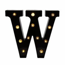 Load image into Gallery viewer, 26 Black English Letter Lights Led Symbol Modeling Lights Wedding Small Night Lamp Birthday Proposal Wall Lamp