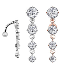 Load image into Gallery viewer, New Belly Ring Creative Inverted Navel Stud Piercing Jewelry