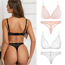 Load image into Gallery viewer, Varsbaby Sexy Transparent Underwear Bra Set 2Pcs