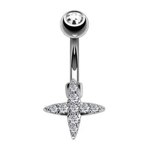 Load image into Gallery viewer, Zircon Navel Creative Zircon Navel Decoration Navel Stud Piercing Jewelry