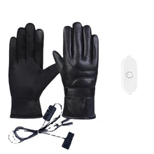 Load image into Gallery viewer, Heating Electrically Heated Gloves Male Motorcycle Battery Car Winter Riding Warm Female USB Charging
