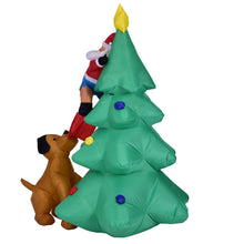 Load image into Gallery viewer, Christmas Inflatable Model 1.8 M Light Inflatable Dog Bite Christmas Tree Old Man Climbing Trees Christmas Decorations