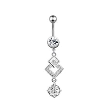 Load image into Gallery viewer, Belly Ring Creative Exquisite Zircon Navel Stud Piercing Jewelry