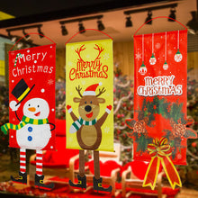 Load image into Gallery viewer, Christmas Decorations Cloth Hanging Legs Creative Flag Window Pendant Wall Atmosphere Decor Hanging Cloth
