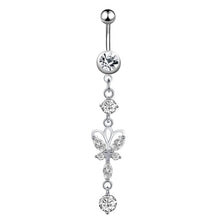 Load image into Gallery viewer, Belly Ring Creative Exquisite Zircon Navel Stud Piercing Jewelry
