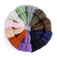 Load image into Gallery viewer, Knitted Hat Women 'S Winter Solid Color Simple Thick Woolen Cap Foreign Trade Warm Ear Protection Hat