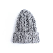 Load image into Gallery viewer, Knitted Hat Women 'S Winter Solid Color Simple Thick Woolen Cap Foreign Trade Warm Ear Protection Hat