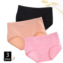 Load image into Gallery viewer, FallSweet 3pcs/lot! Cotton Women Panties Middle Waist Comfortable Briefs