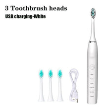 Load image into Gallery viewer, Ultrasonic Electric Toothbrush Rechargeable Tooth Brushes Washable Electronic Whitening Teeth Brush