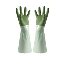 Load image into Gallery viewer, Dishwashing Household Kitchen Durable Rubber Waterproof Laundry Clothes Fleece-Lined Thickened Integral Velvet Winter Gloves