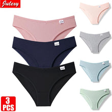 Load image into Gallery viewer, 3PCS/se New Cotton Sexy Panties for Women Underpants Briefs Underwear Plus Size Pantys Lingerie