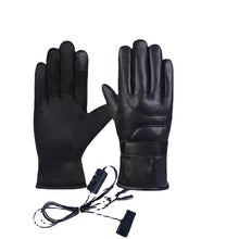 Load image into Gallery viewer, Heating Electrically Heated Gloves Male Motorcycle Battery Car Winter Riding Warm Female USB Charging