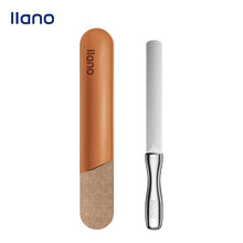 Load image into Gallery viewer, LLANO Stainless Steel Nail File with Anti-Slip Handle and Leather Case