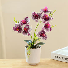Load image into Gallery viewer, 3D Printing Film Three-Fork Eight-Flower Phalaenopsis Bonsai Artificial Flower Fashion Home Decorations