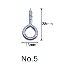 Load image into Gallery viewer, Screws 50 Pcs Eye Screws DIY Jewelry Wood Products Processing Hardware Fasteners Screws Wholesale 6 Models Optional Screw Rings