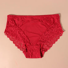 Load image into Gallery viewer, Middle Waist Lace Plus Size Panties Women Big Size Briefs Intimates Female Underwear M L XL 2XL 3XL 4XL