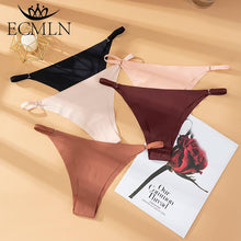 Load image into Gallery viewer, Ultra Thin Panties Sexy Seamless Low Waist Briefs Ice Silk Cotton Crotch Underwear