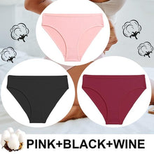Load image into Gallery viewer, 3Pcs/lot Women's Panties High Waist Seamless Knickers Underwear Cotton Briefs Sexy Lingerie Female Intimates