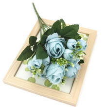 Load image into Gallery viewer, A bunch of beautiful artificial peony roses silk flowers DIY home garden party wedding decoration artificial flowers