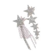 Load image into Gallery viewer, Crystal Star Long Drop Earrings For Women Trendy Pearl Tassel AB Style Earring Gift Statement Party Jewelry