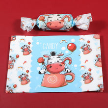 Load image into Gallery viewer, AQ Cartoon Pink Cute Rabbit Nougat Wrapping Paper Baby Birthday Wedding Party Twisting Wax Paper Oil Paper Sugar Candy Wrapper