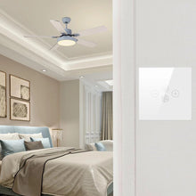 Load image into Gallery viewer, Smart Wifi Fan Light Switch,EU/US Ceiling Fan Lamp Switch Tuya Remote Various Speed Control Work with Alexa Google Home