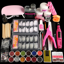 Load image into Gallery viewer, Acrylic Powder Set of Milling Cutters Nail Extension Set All For Manicure Gel Polish Set Nail Art Decorations Tools Nail Kit