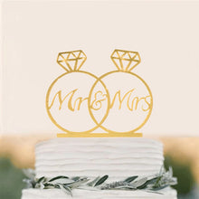 Load image into Gallery viewer, Acrylic Baking Decoration Happy Birthday Cake Topper Wedding & Engagement Bride & Groom Boy & Girl Party Anniversary