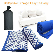 Load image into Gallery viewer, Acupuncture Back Massage Mat with Needles Lotus Spike Mat Kuznetsov's Applicator Yoga Mat Relieve Neck and Back Massager