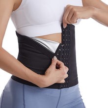 Load image into Gallery viewer, Adjustable Sauna Slimming Belt for Women Shaperwear Training Belly Sheath Corset Sweat Fat Burning Strap Body Shaper Weight Loss