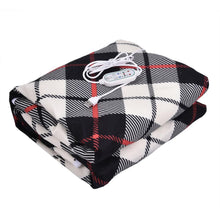 Load image into Gallery viewer, Adjustable Timing USB Electric Heated Blanket Warm Shawl Flannel Throw Blanket 140x80cm Winter Warm Home Heating Blanket