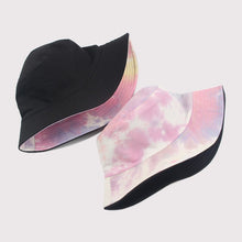 Load image into Gallery viewer, Adult Bucket Hat Fisherman Hat Reversible Fishing Hat Colourful Graffiti Bob Caps Hip Hop Creative Tie Dye Gorros Men Women