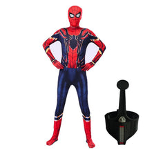 Load image into Gallery viewer, Adult Luxury Spiderman Jumpsuit Cosplay Costume Movie Superhero Miles Morales Raimi Fantasy Peter Parker Halloween Costume