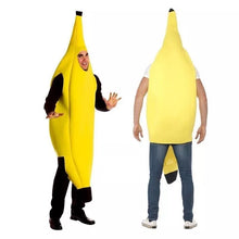 Load image into Gallery viewer, Adult Unisex Funny Banana Suit Yellow Costume Light Halloween Fruit Fancy Party Festival Dance Dress Costume